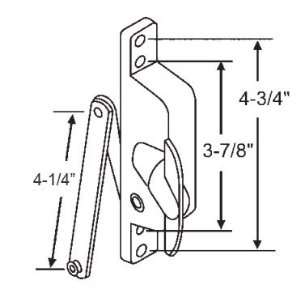 Jalousie Window or Door Operator for Crown 4 1/4 Link Arm; Aluminum 