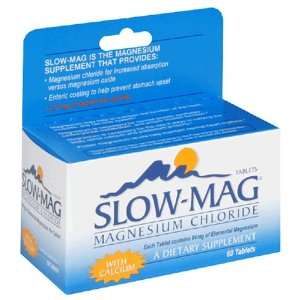  Slow Mag Magnesium Chloride with Calcium, Tablets, 60 