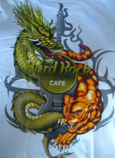 HARD ROCK CAFE BANGKOK THAILAND TATTOO WHITE T SHIRT  