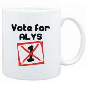  Mug White  Vote for Alys  Female Names Sports 