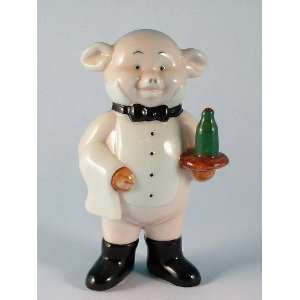   pig figurine   Piggies collection   Swine Waiter