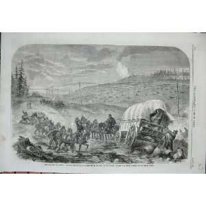  Civil War America 1862 Waggons Army Potomac Soldiers