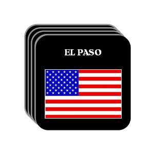  US Flag   El Paso, Texas (TX) Set of 4 Mini Mousepad 