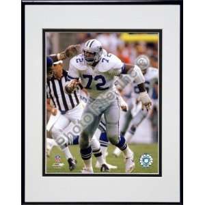  Ed Too Tall Jones 1985 Action Double Matted 8 x 10 