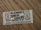1892 kleinert s dress shield kleinert rubber company advertisement new