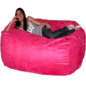  6 feet X large Hot Pink Cozy Sac Foof Bean Bag Chair Love 