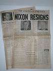 Vtg The Cincinnati Enquirer NIXON RESIGNS Newspaper August 9 1974 