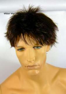 Mens ADAM wig from Nirvana. Spiky Color 4   Brown LARGE SIZE  