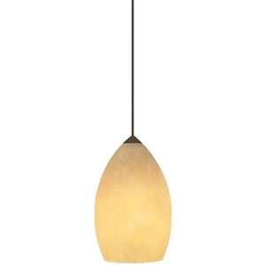  CF Fire Onyx   One Light Pendant, Satin Nickel Finish   Compact 