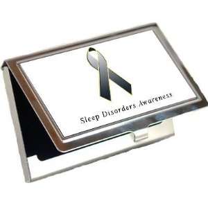 Sleep Disorders Awareness Ribbon Business Card Holder