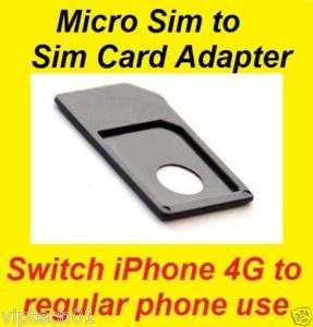 New MicroSIM Micro SIM Card to Regular Sim Adapter  