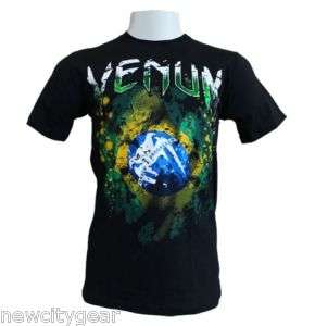 Venum MMA UFC Brazilian Flag Brasil Brazil Shirt Size 2XL  