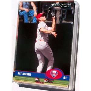 Pat Burrell 20 Card Set with 2 Piece Acrylic Case  Sports 