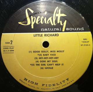 LITTLE RICHARD 2nd album LP 1958 Original VG Rare Mono  