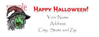 30 HALLOWEEN PARTY Return Address Labels 4 Invitations  