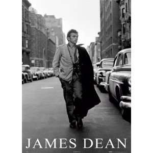  James Dean   Black and White   Wood Plaqued Poster (Gold 