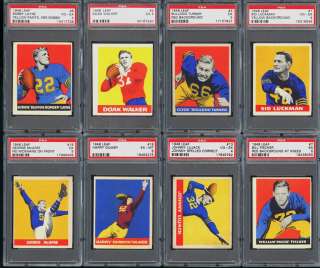 1948 Leaf Football Mid Grd Low# COMPLETE SET Luckman Layne Baugh RC 