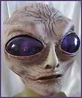 alien mask gray purple big eyes roswell latex brain hal