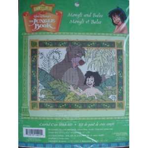 Disneys The Jungle Book Mowgli and Baloo Counted Cross Stitch Kit