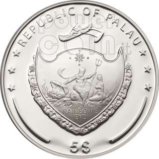 MOUNT RUSHMORE World Wonders Silver Coin 5$ Palau 2011  