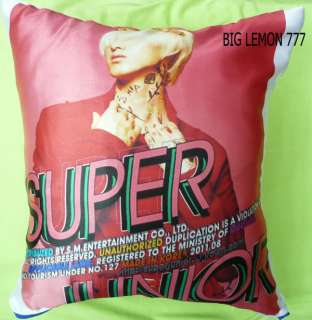 EunHyuk In SUPER JUNIOR Cushion Pillow Cover /Pillowcase Satin Q2 