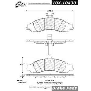   105.10481 105 Series Posi Quiet Semi Metallic Brake Pad Automotive