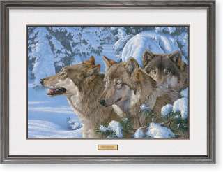 WINTERS WARMTH   WOLVES by Lee Kromschroeder  