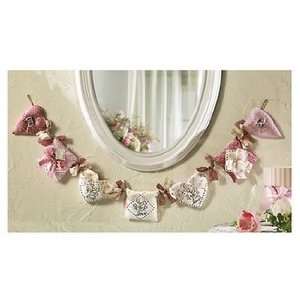  Country Heart Quilted Garland