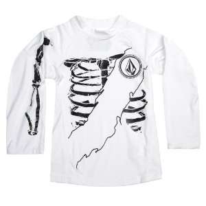  Volcom Zombie Long Sleeve Rashguard White 3T  Kids Sports 