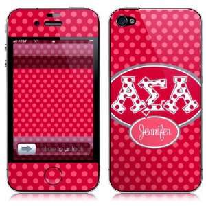  Sigma Alpha (Applique Letters on Dots) Cell Phones & Accessories