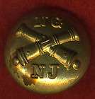 NJ18 .post Civil War NJ ARTILLERY National Guard button items in Eagle 