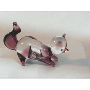   Crystal Figurines Squirrel Running Purple 