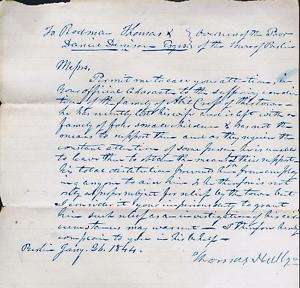 Letters About/ Bill For Treatment of Poor Berlin NY1844  