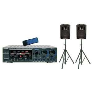  VocoPro ASP 9800 Mixer/Speaker Package   600W Musical 