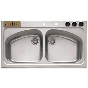   Steel Magnum Magnum Kitchen Sink Double Basin Stainless Steel VNX 720C