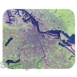  Amsterdam Satellite Map Mouse Pad 