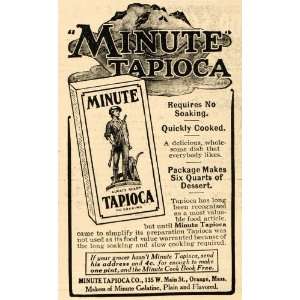  1909 Ad Minute Tapioca Co. Food Baking Products MA 