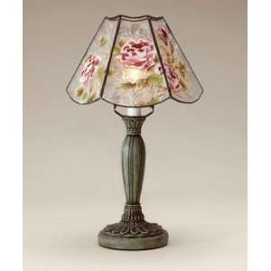   with Rose Motif Glass Shade   Aspen Country Store