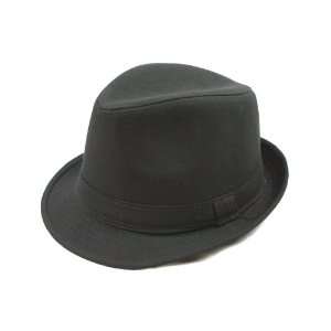  New Black Belted Trilby Fedora Hat Cap Men Women #001 