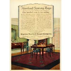  1925 Ad Bigelow Hartford Carpet Saxony Rugs Furniture 