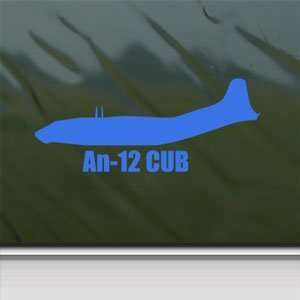  An 12 CUB Blue Decal Military Soldier Truck Window Blue 