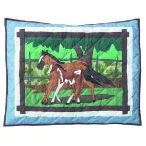 Patch Magic 27 Inch by 21 Inch Horse Friends Pillow Sham  
