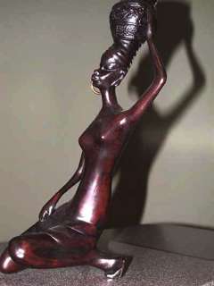 African Maiden Art Sculpture Figurine Blackamoor  