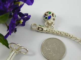 ELEGANT Fine .999 Pure Silver Thai Charms Bracelet  