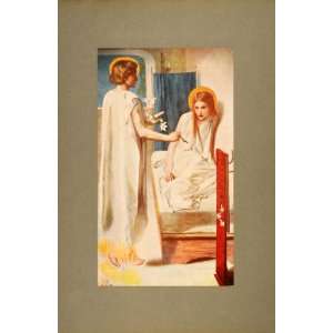 1905 Print Ecce Ancilla Domini Annunciation Rossetti   Original Print