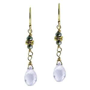   Pearl Drop Earrings by Suz Andreasen Bridal, MADE IN AMERICA Jewelry