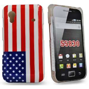   flag design hard case cover for samsung galaxy s5830 Electronics
