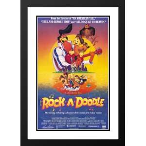  Rock a Doodle 32x45 Framed and Double Matted Movie Poster 
