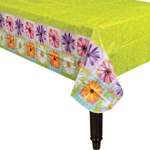    In Bloom 52in x 90in Flannel Backed Vinyl Table Cover Toys & Games