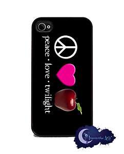 Peace Love & Twilight iPhone 4/4s Slim Case Phone Cover   Vampire 